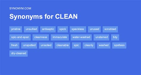 another word for clean up.